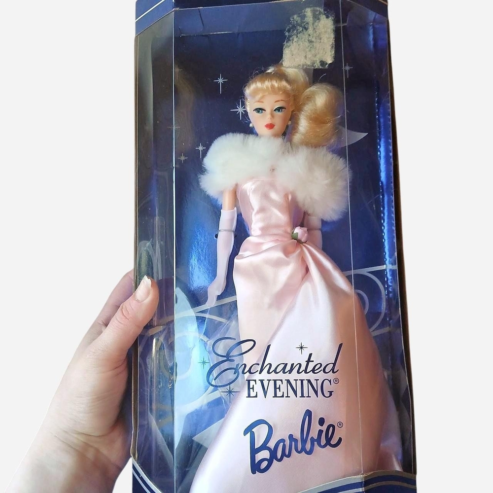Barbie Classic Pink Gown with White Fur